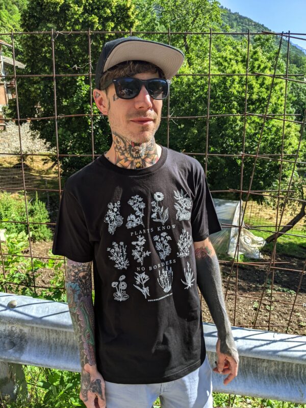 Plants Know No Borders T-shirt (sliding-scale fundraiser £20 - £40) - Image 4