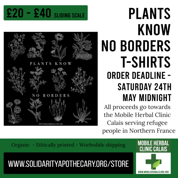 Plants Know No Borders T-shirt (sliding-scale fundraiser £20 - £40) - Image 3