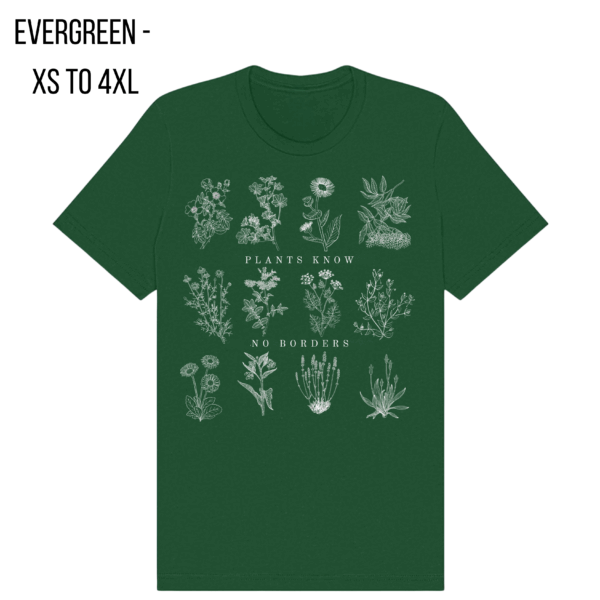 US/Mexico - Plants Know No Borders T-shirt - English version ($20 - $40 USD) - Image 4