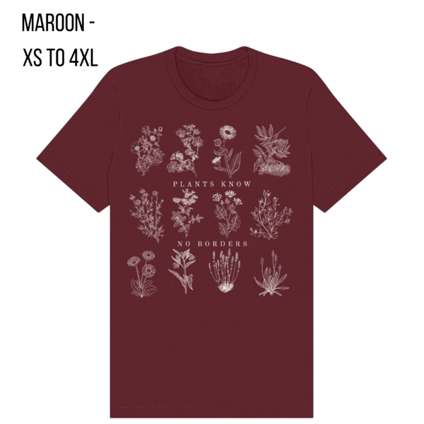 US/Mexico - Plants Know No Borders T-shirt - English version ($20 - $40 USD) - Image 3