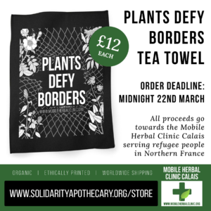 Plants Defy Borders Tea Towels